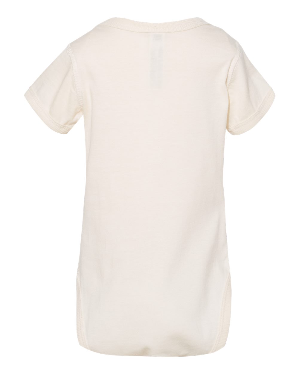 Infant Fine Jersey Bodysuit - Back - B33438231 - Natural