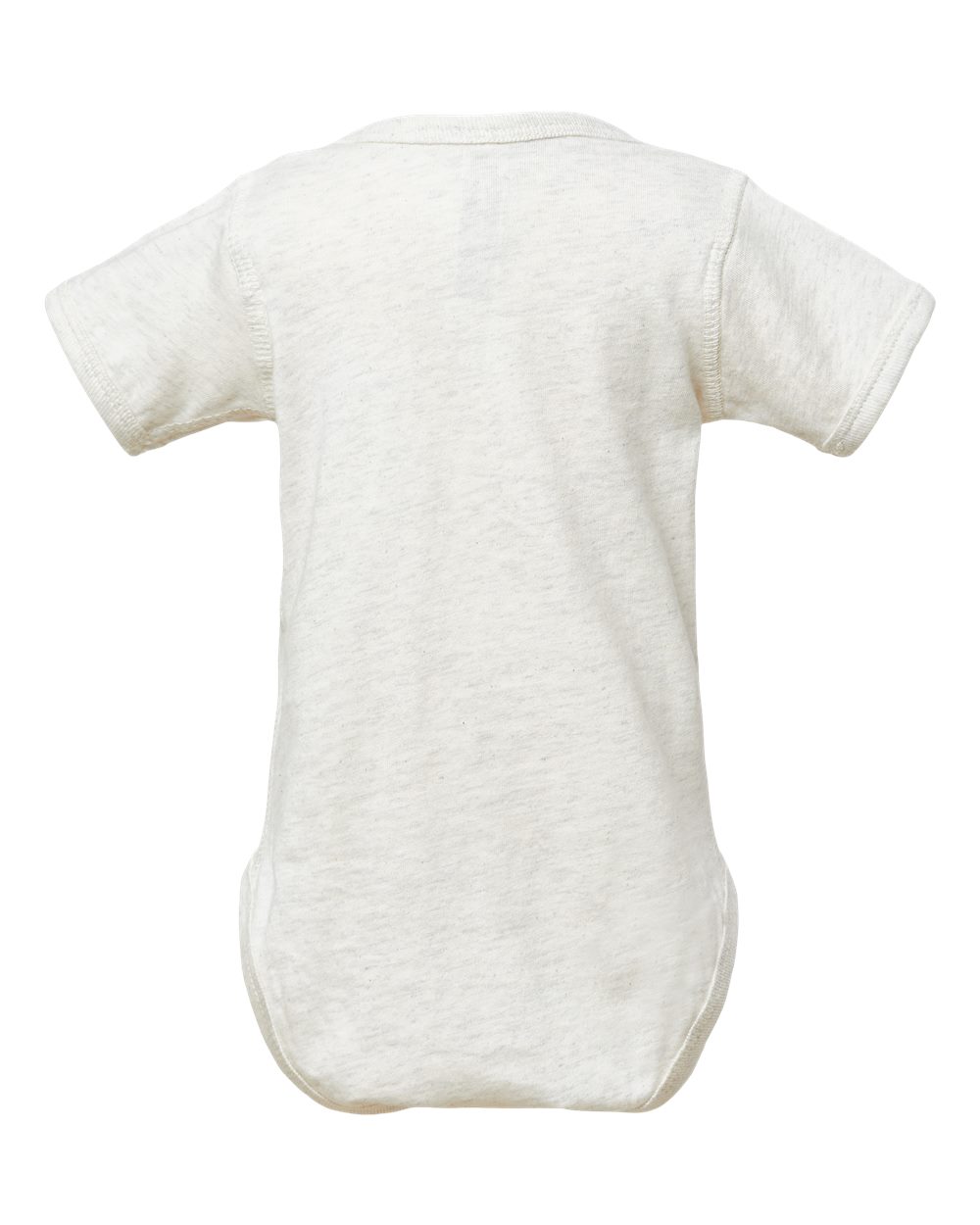 Infant Fine Jersey Bodysuit - Back - B33438241 - Natural Heather