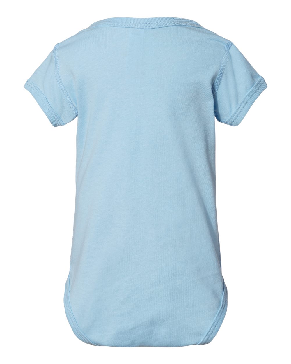 Infant Fine Jersey Bodysuit - Back - B33438251 - Light Blue