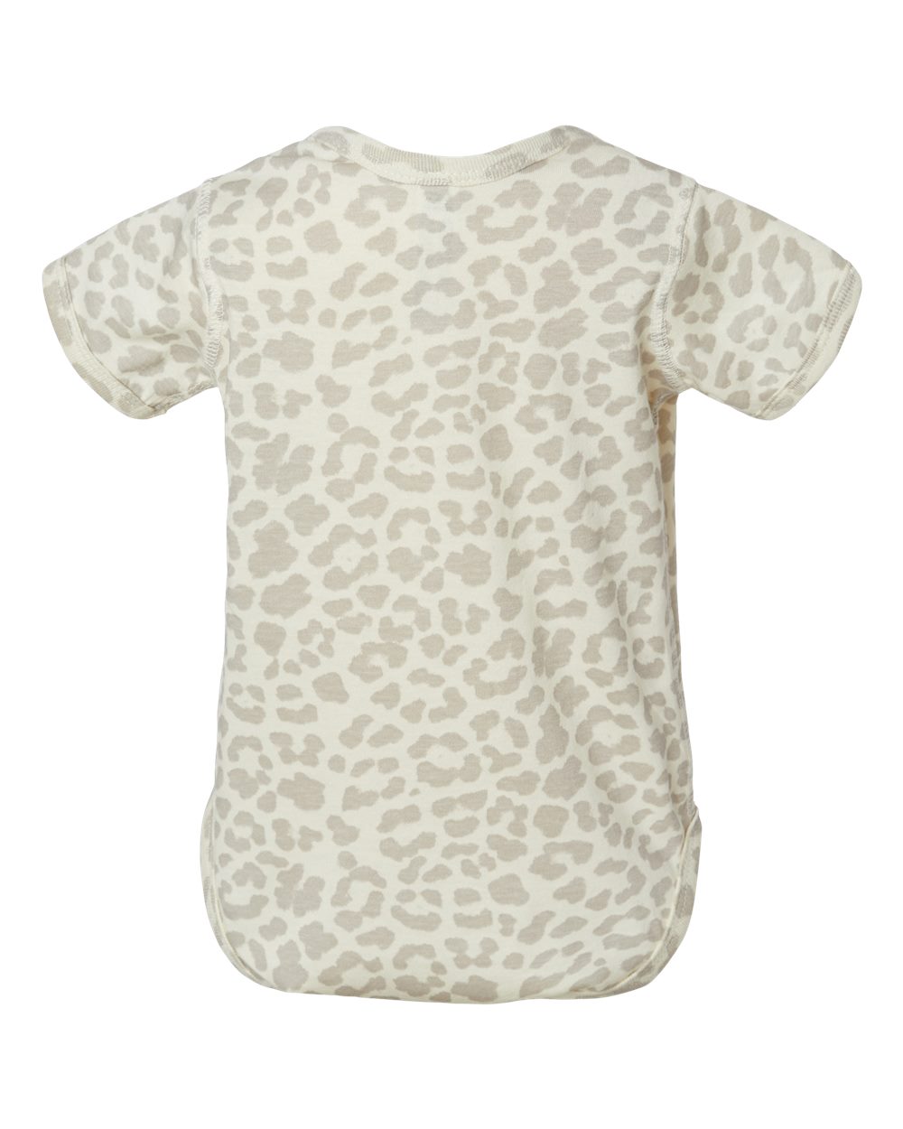 Infant Fine Jersey Bodysuit - Back - B33438271 - Natural Leopard