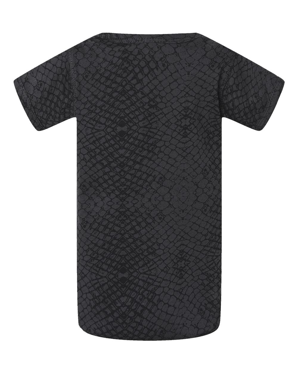 Infant Fine Jersey Bodysuit - Back - B33438561 - Black Reptile