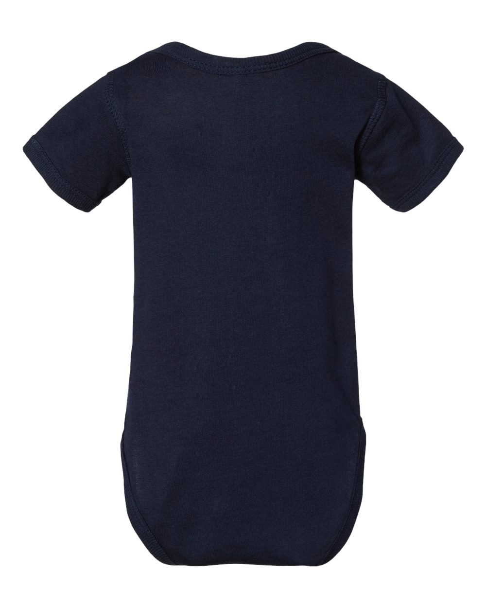 Infant Fine Jersey Bodysuit - Back - B33438651 - Navy