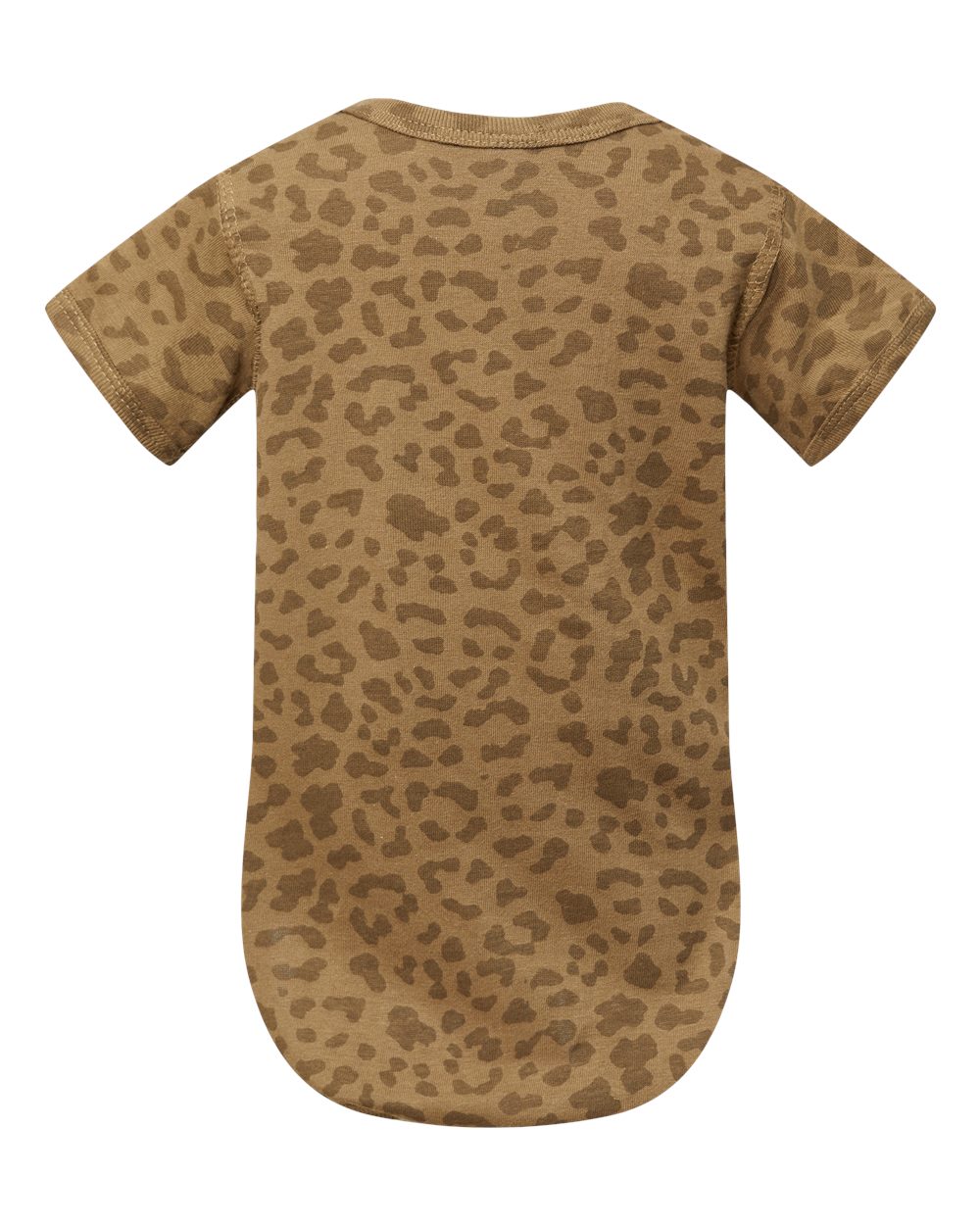 Infant Fine Jersey Bodysuit - Back - B33438841 - Brown Leopard