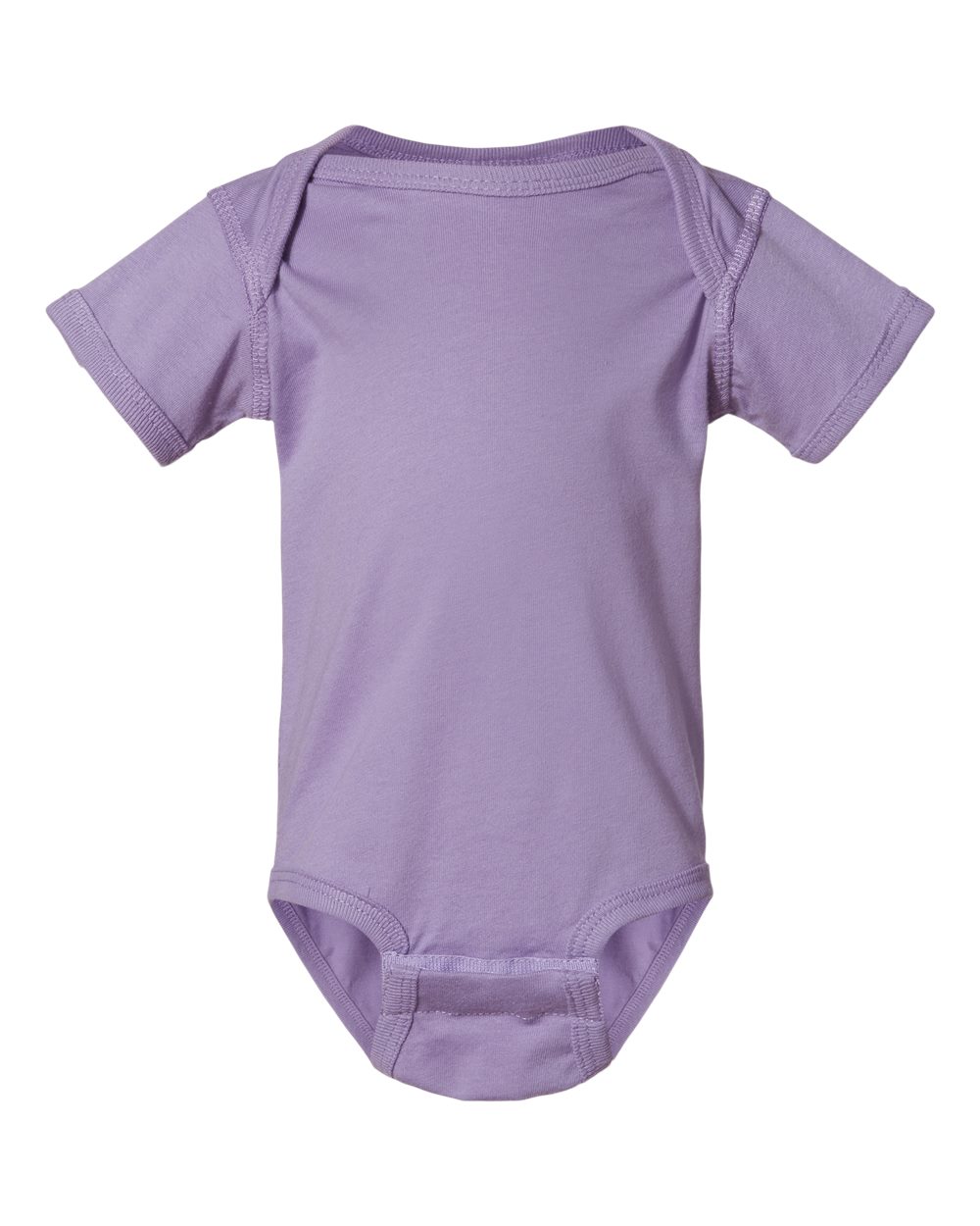 Infant Fine Jersey Bodysuit - Front - B33438211 - Lavender