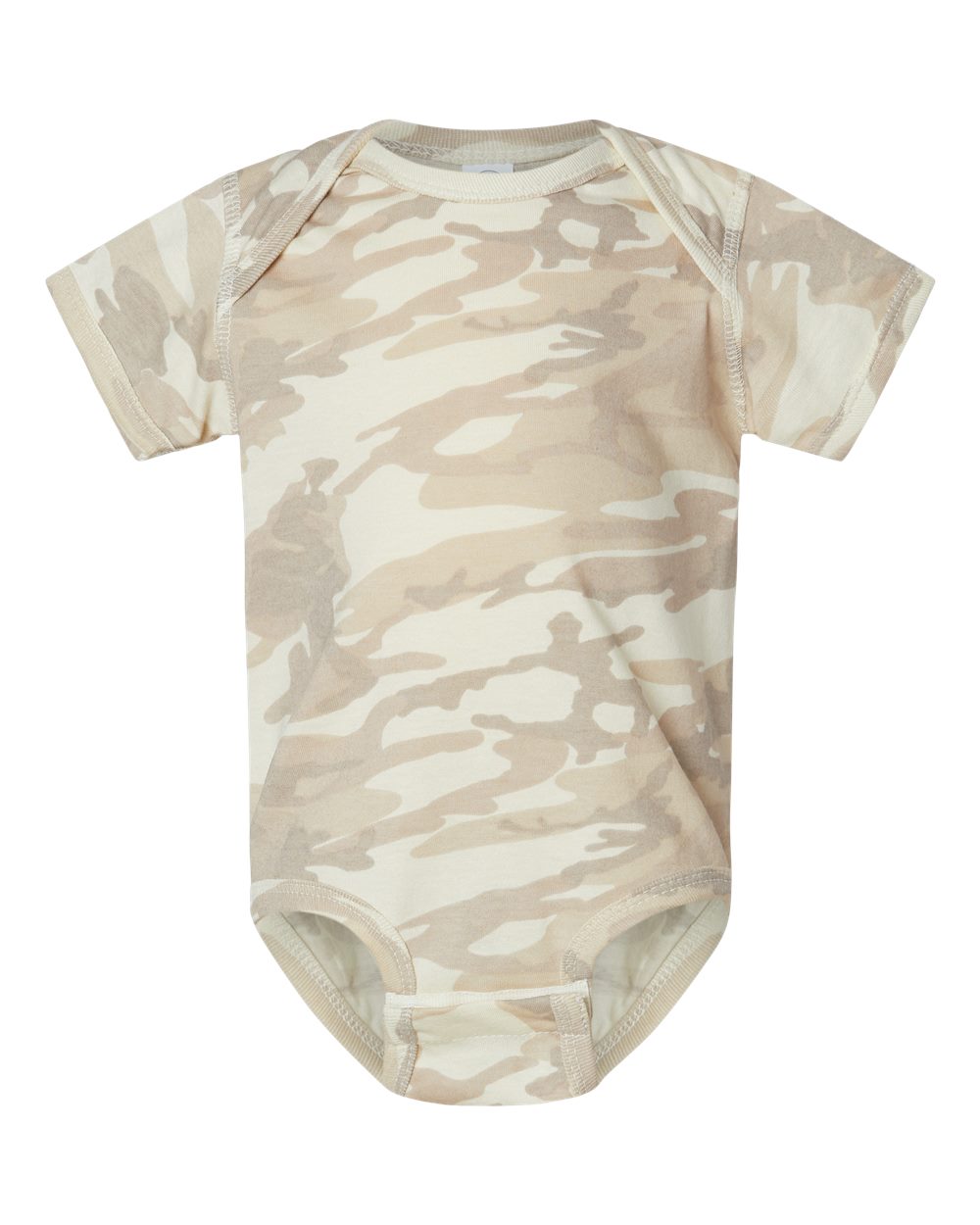 Infant Fine Jersey Bodysuit - Front - B33438221 - Natural Camo