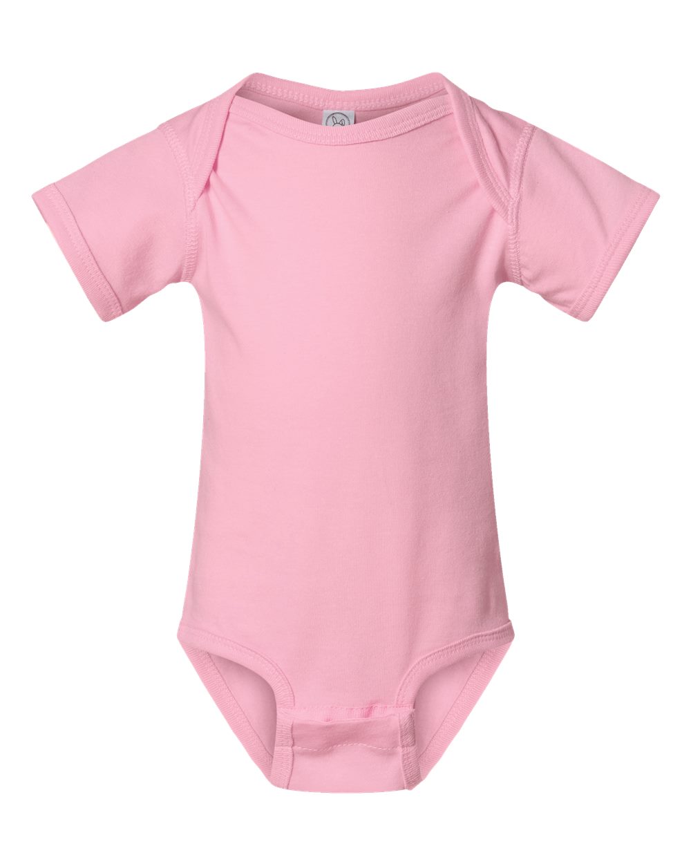 Infant Fine Jersey Bodysuit - Front - B33438301 - Pink