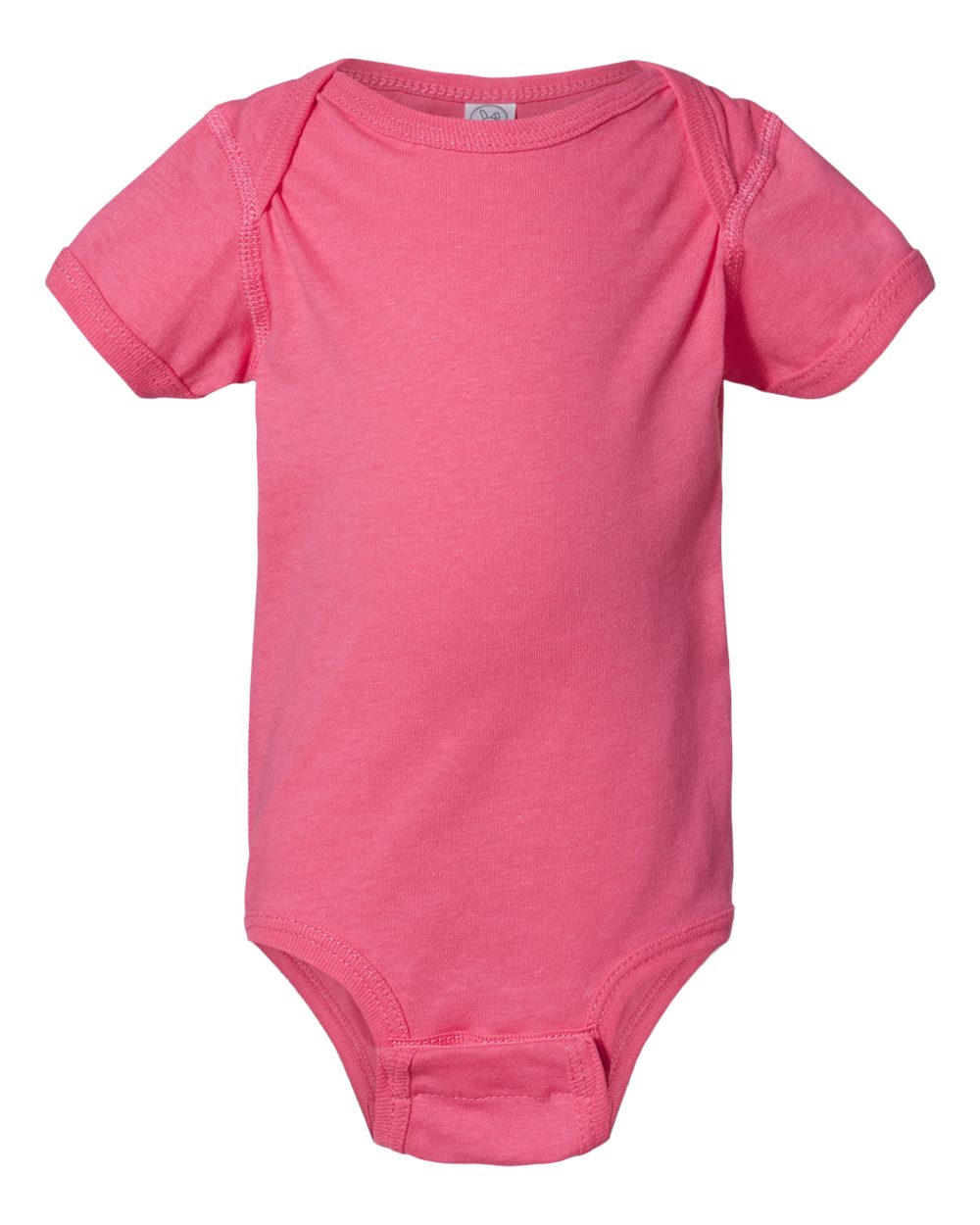 Infant Fine Jersey Bodysuit - Front - B33438311 - Hot Pink