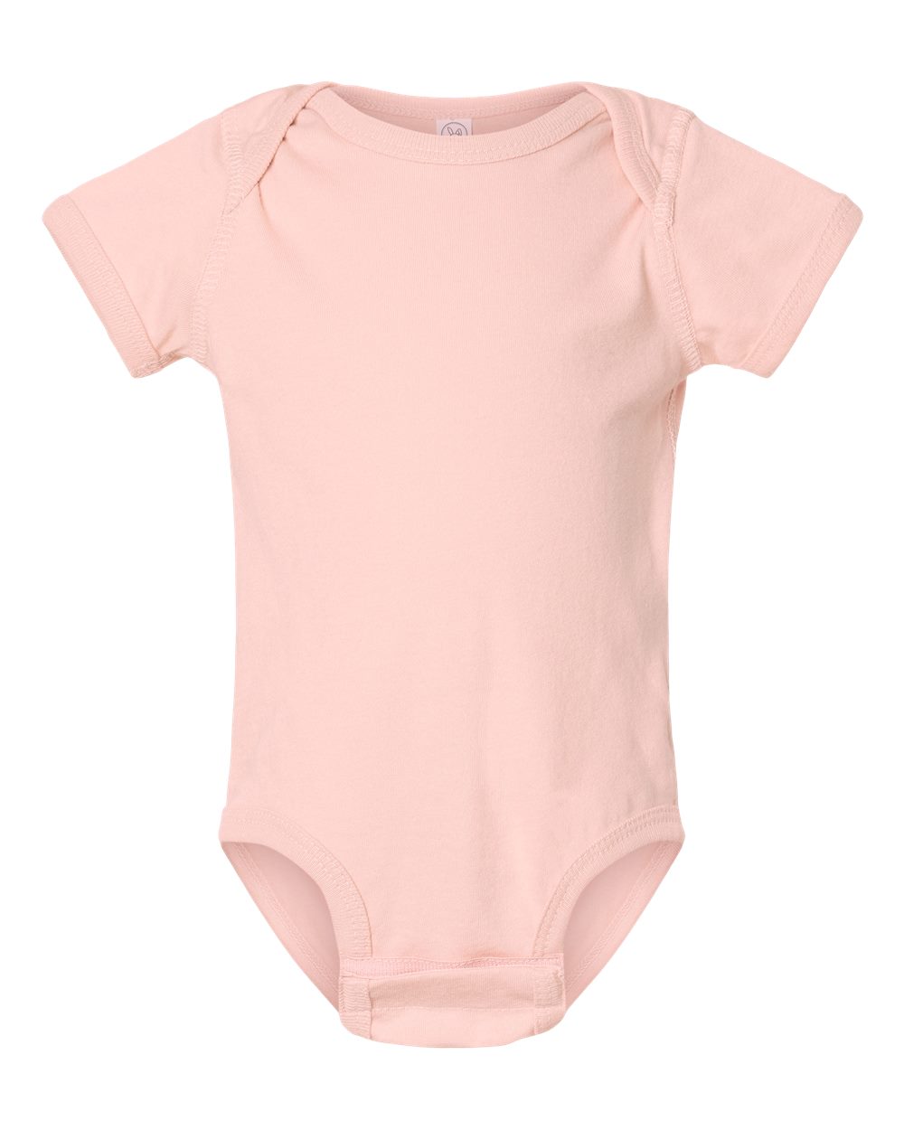 Infant Fine Jersey Bodysuit - Front - B33438321 - Blush