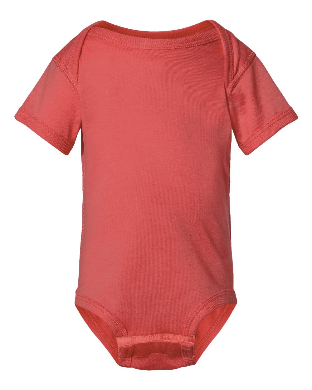 Infant Fine Jersey Bodysuit - Front - B33438411 - Passionfruit