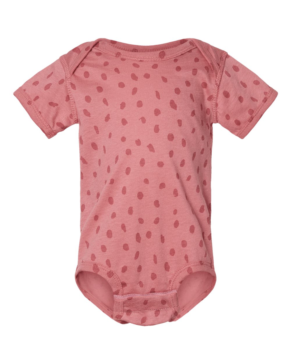 Infant Fine Jersey Bodysuit - Front - B33438451 - Mauvelous Spot