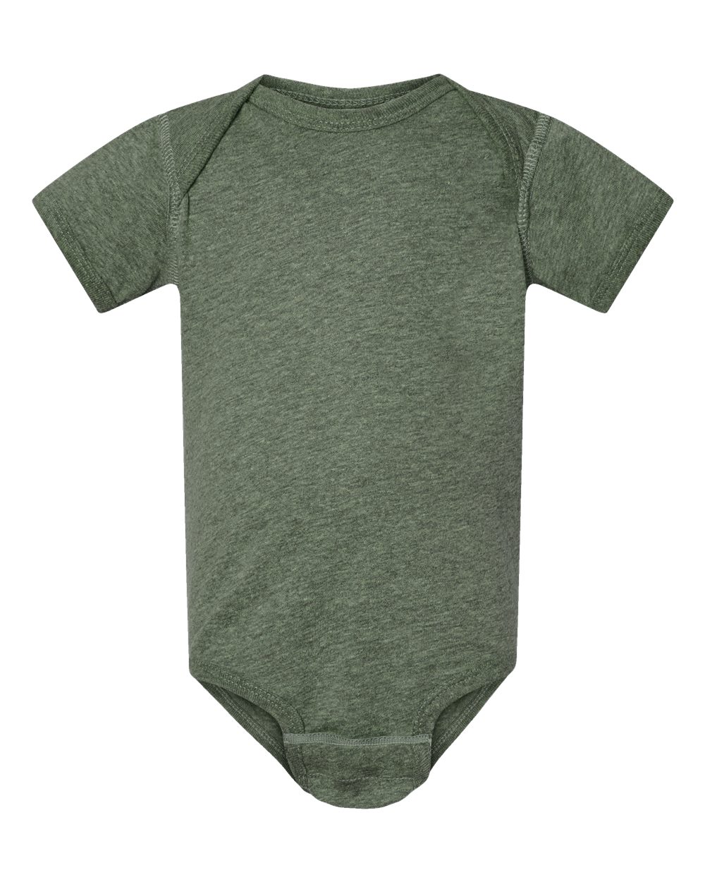 Infant Fine Jersey Bodysuit - Front - B33438531 - Bamboo Blackout