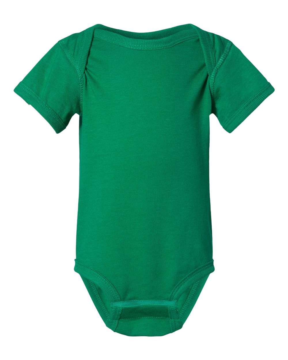 Infant Fine Jersey Bodysuit - Front - B33438601 - Kelly