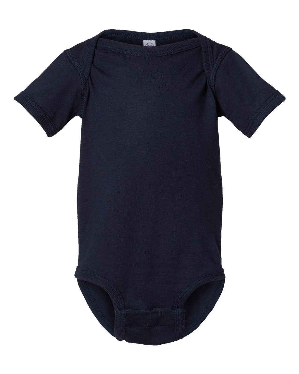 Infant Fine Jersey Bodysuit - Front - B33438651 - Navy