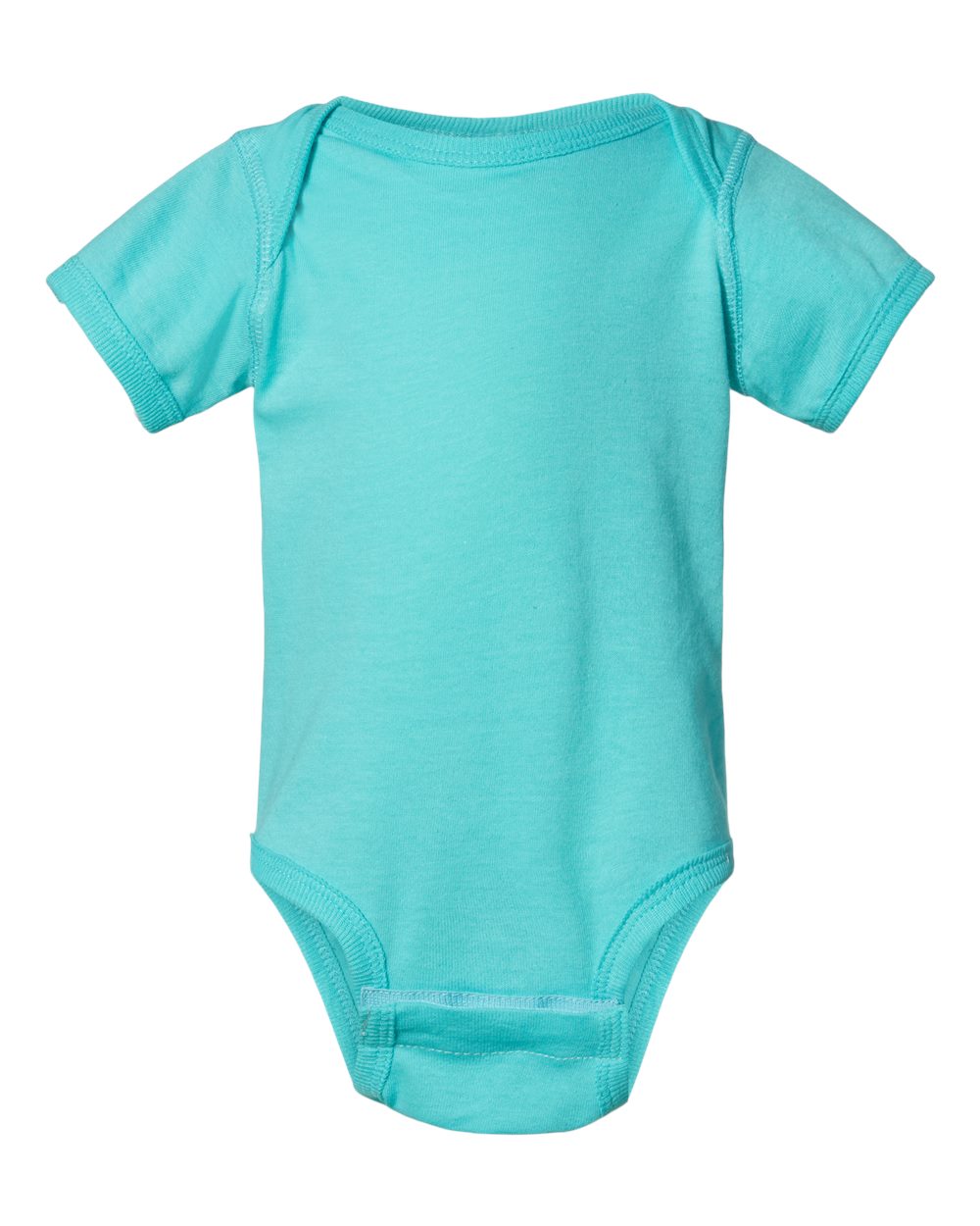 Infant Fine Jersey Bodysuit - Front - B33438971 - Caribbean