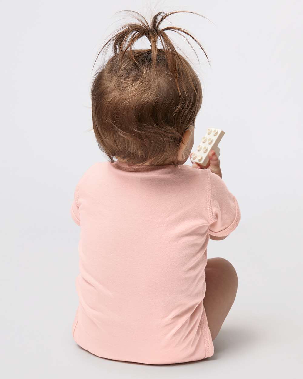 Infant Fine Jersey Bodysuit - OnModelBack - B33438321 - Blush