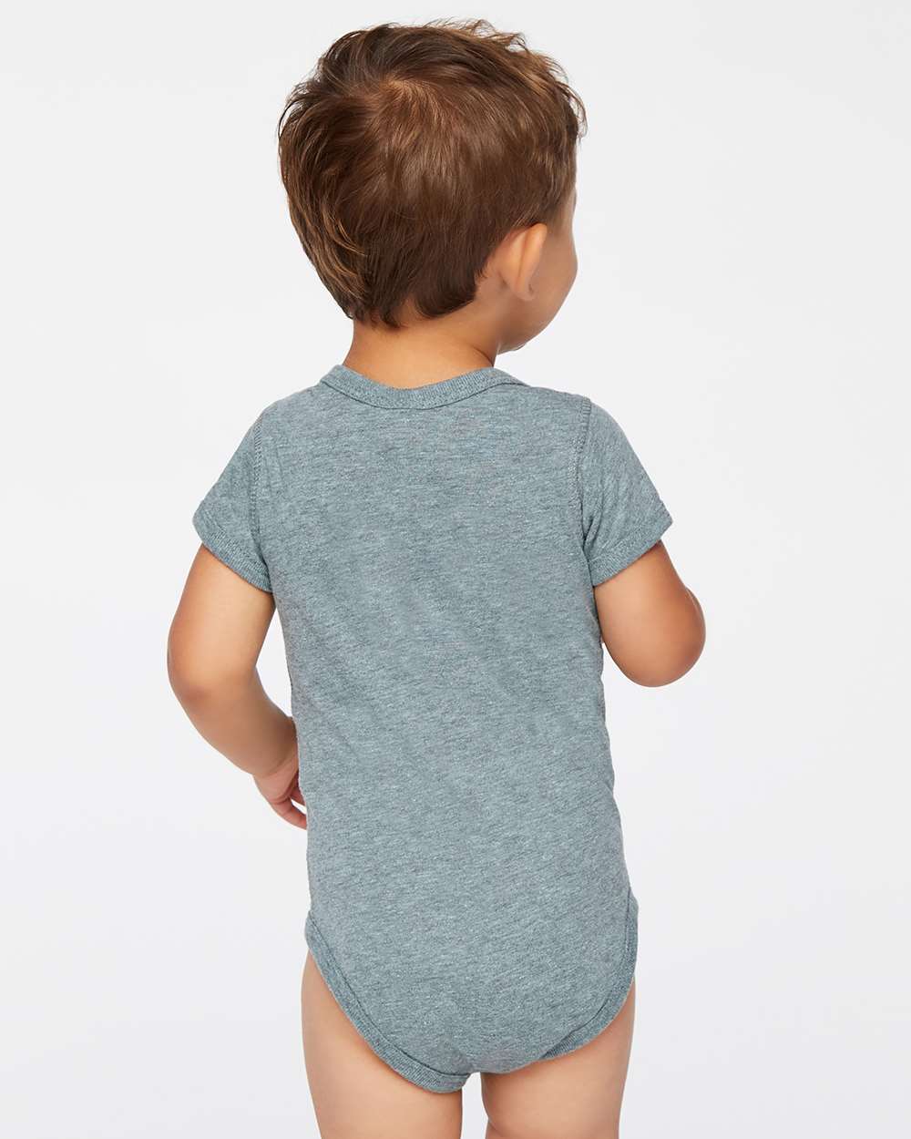 Infant Fine Jersey Bodysuit - OnModelBack - B33438951 - Ice Blackout