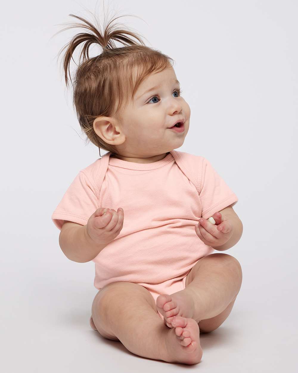 Infant Fine Jersey Bodysuit - OnModelFront - B33438321 - Blush