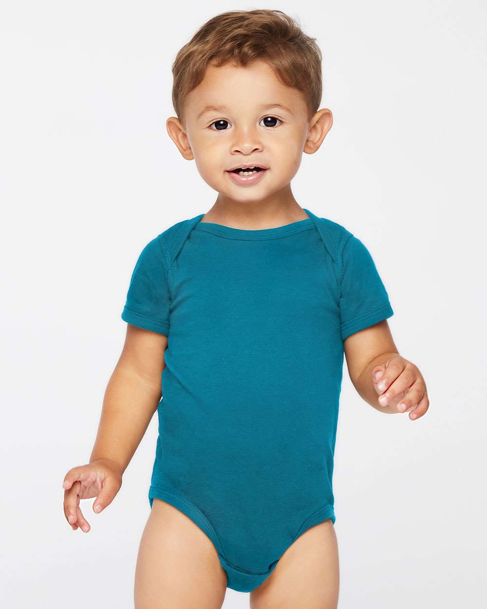 Infant Fine Jersey Bodysuit - OnModelFront - B33438941 - Oceanside