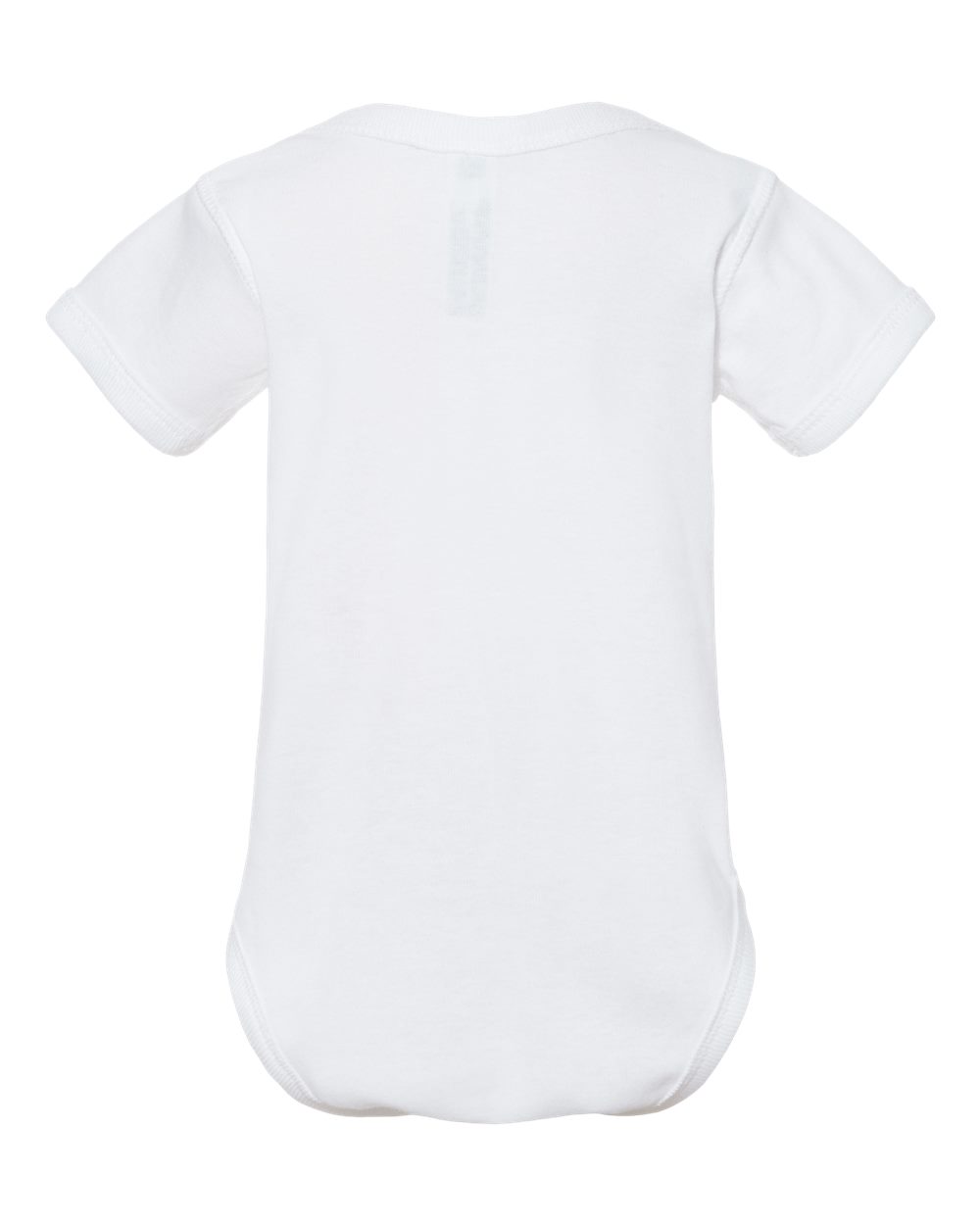 Infant Baby Rib Bodysuit - Back - B30238001 - White