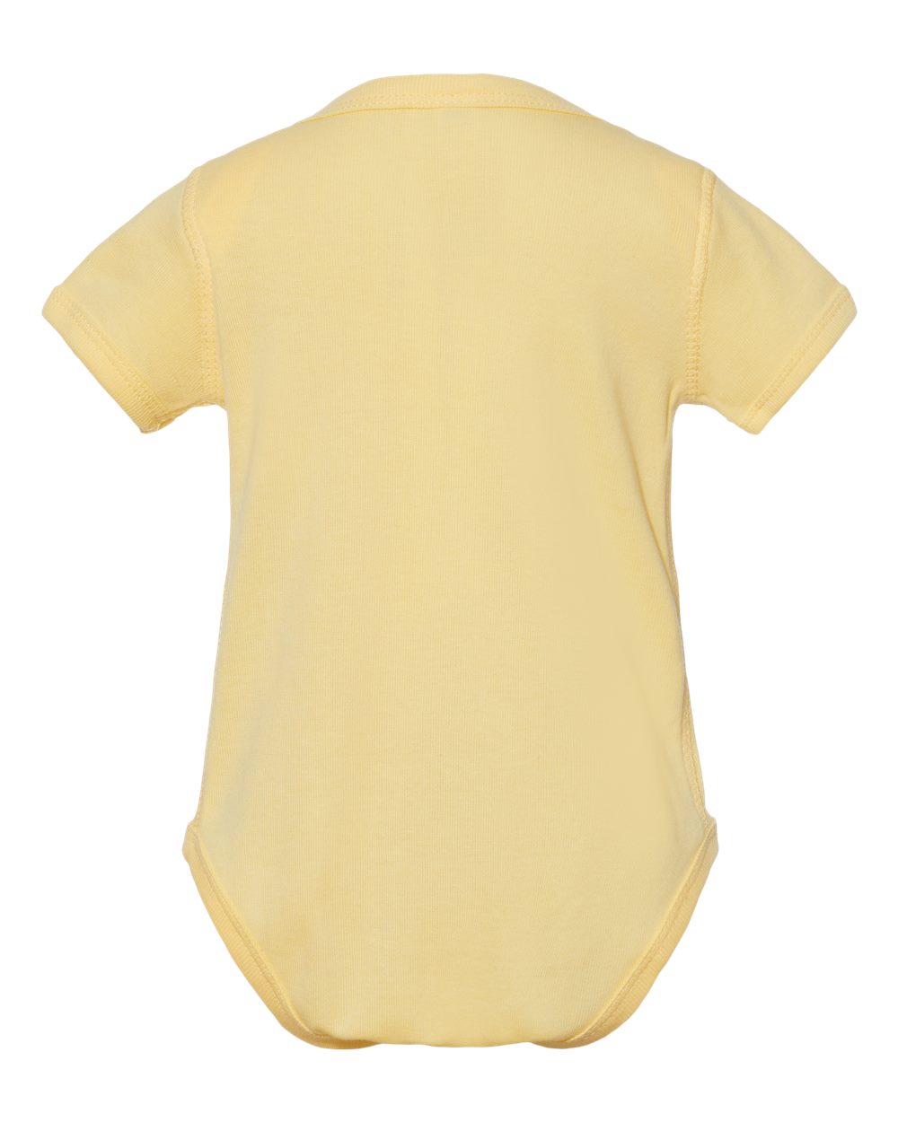 Infant Baby Rib Bodysuit - Back - B30238401 - Banana