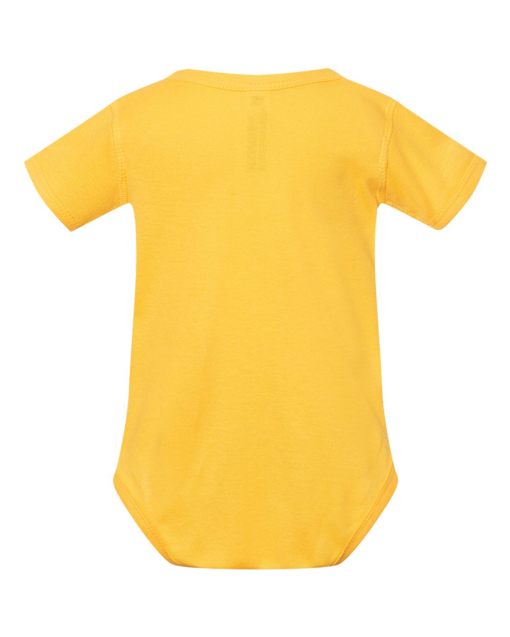 Infant Baby Rib Bodysuit - Back - B30238411 - Yellow