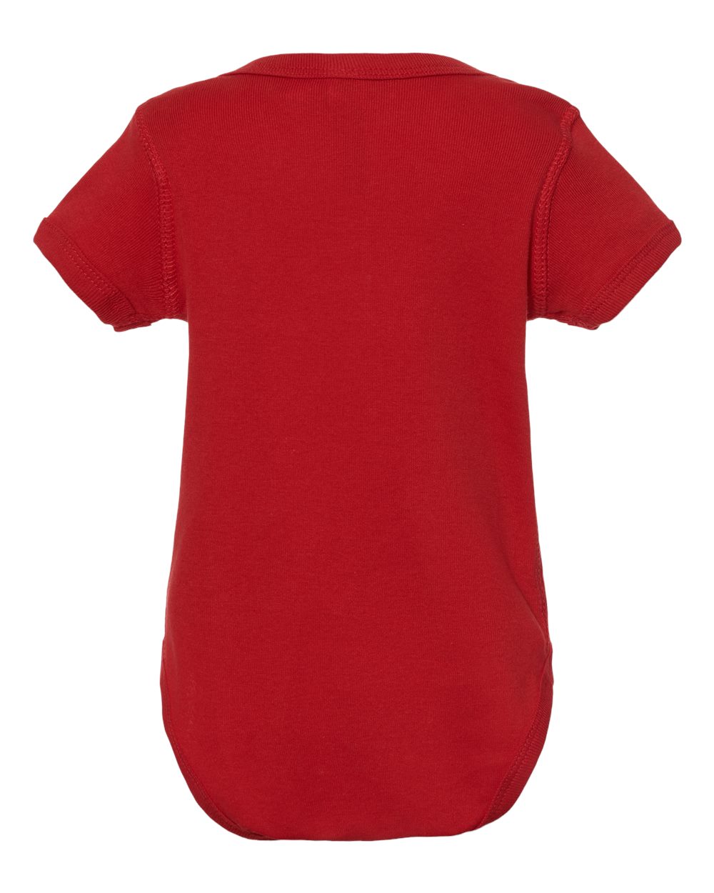 Infant Baby Rib Bodysuit - Back - B30238701 - Red