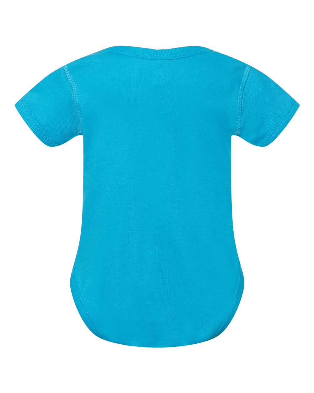 Infant Baby Rib Bodysuit - Back - B30238781 - Turquoise
