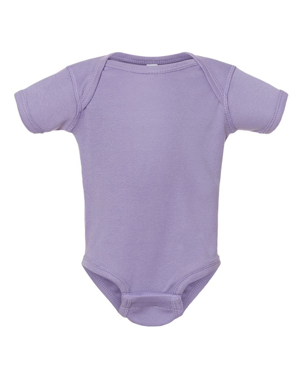 Infant Baby Rib Bodysuit - Front - B30238211 - Lavender