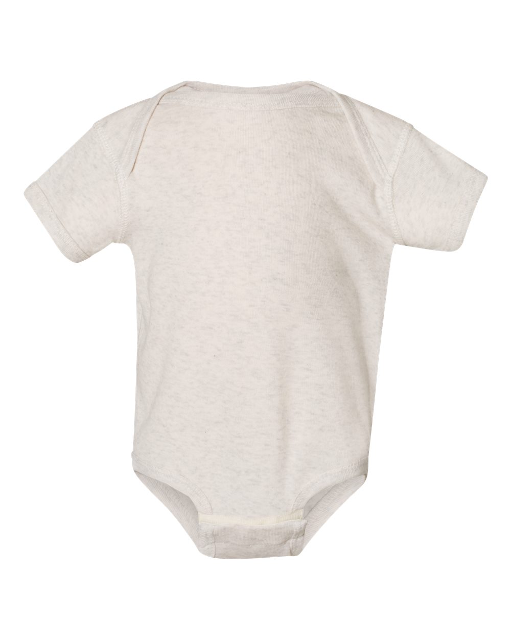 Infant Baby Rib Bodysuit - Front - B30238231 - Natural Heather