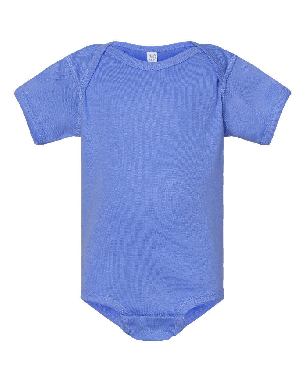 Infant Baby Rib Bodysuit - Front - B30238261 - Carolina Blue