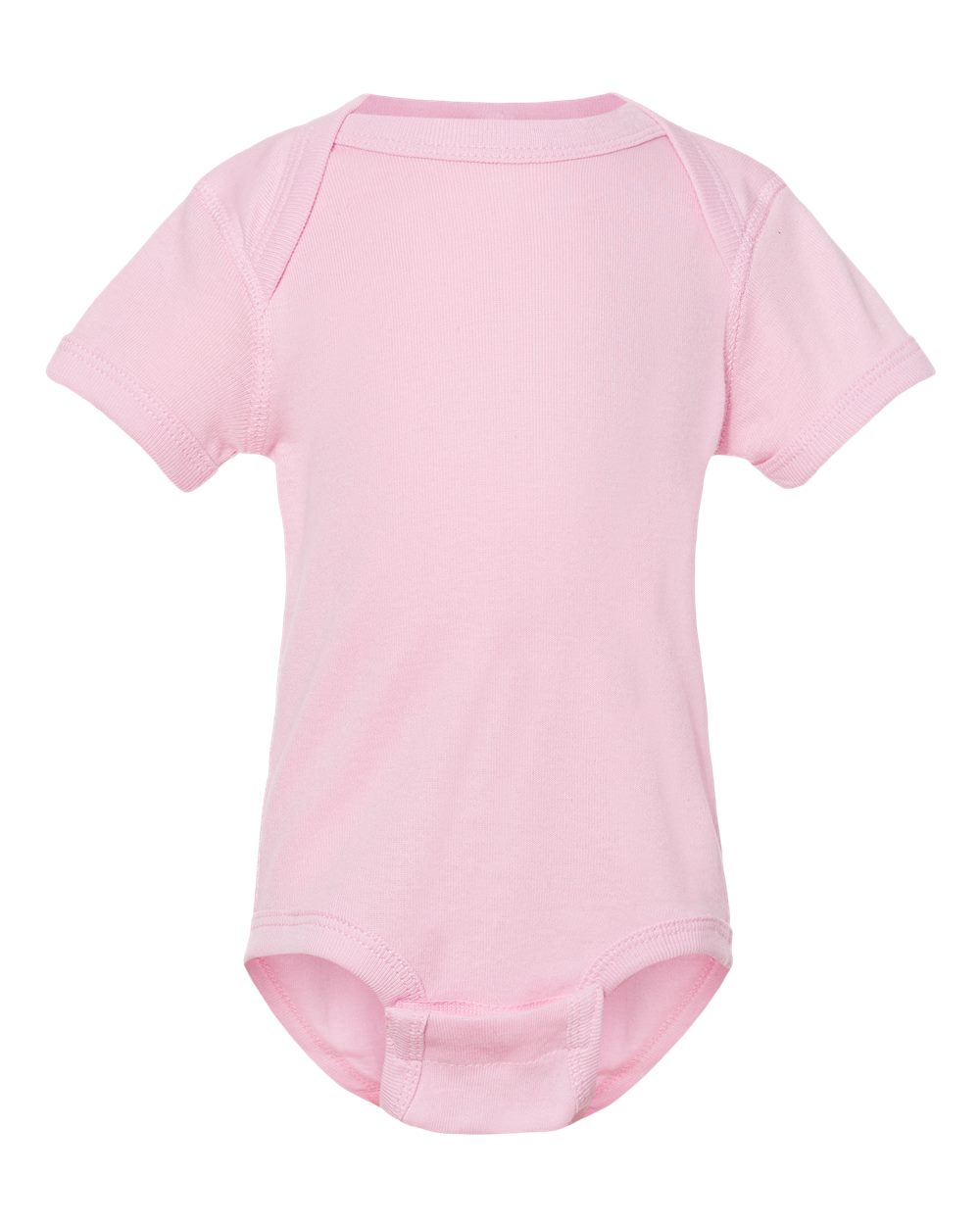 Infant Baby Rib Bodysuit - Front - B30238301 - Pink