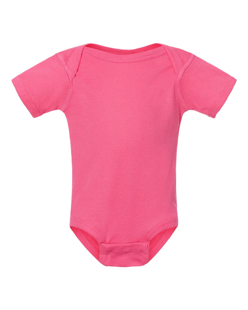 Infant Baby Rib Bodysuit - Front - B30238311 - Hot Pink