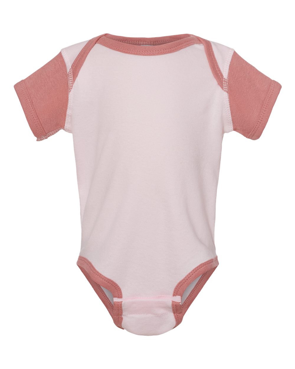 Infant Baby Rib Bodysuit - Front - B30238341 - Ballerina/ Mauvelous