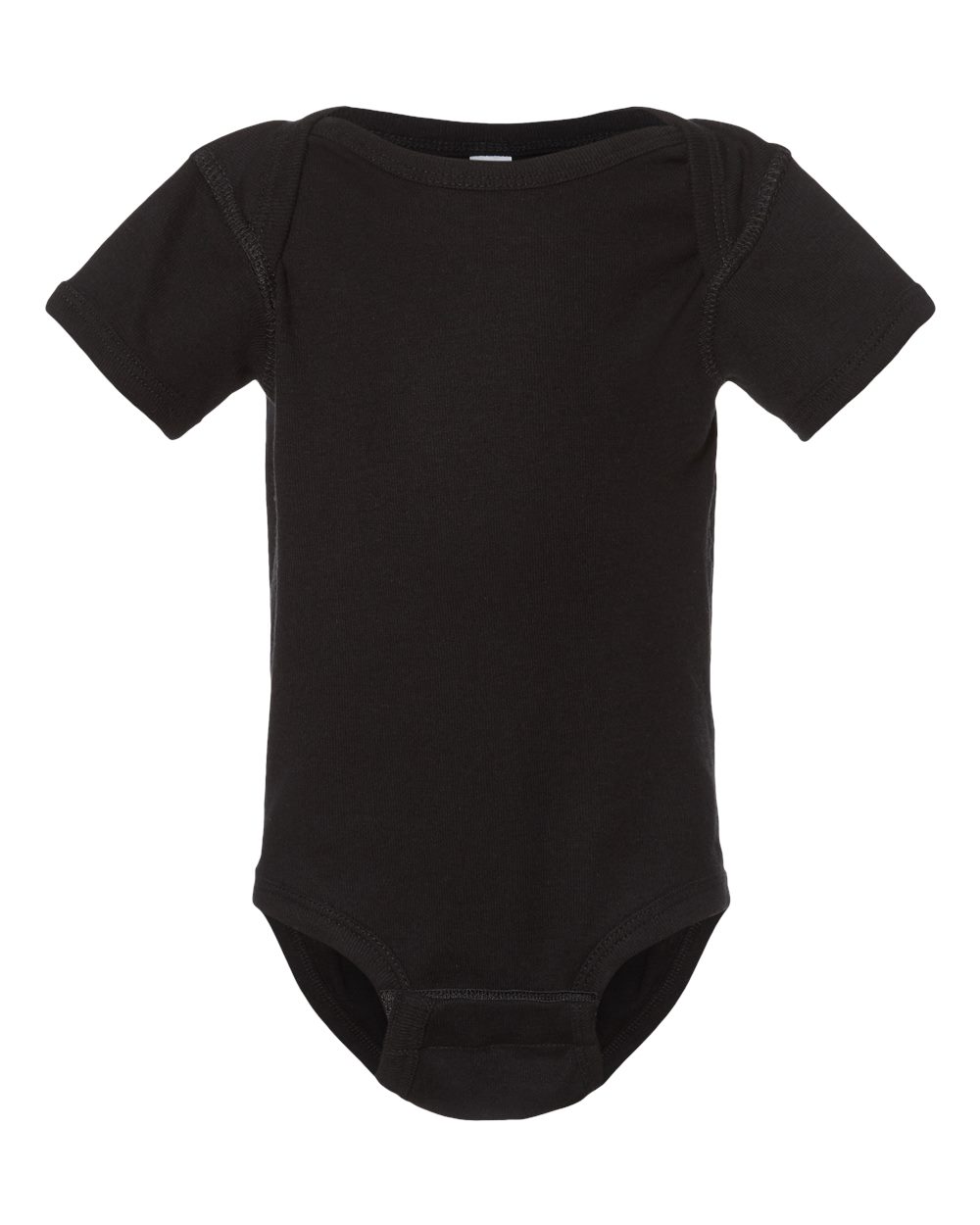 Infant Baby Rib Bodysuit - Front - B30238501 - Black