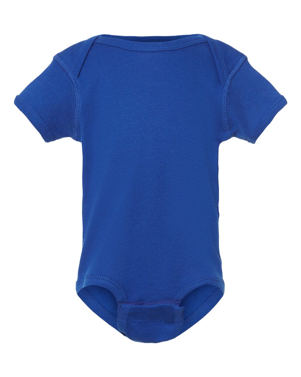 Infant Baby Rib Bodysuit - Front - B30238751 - Royal