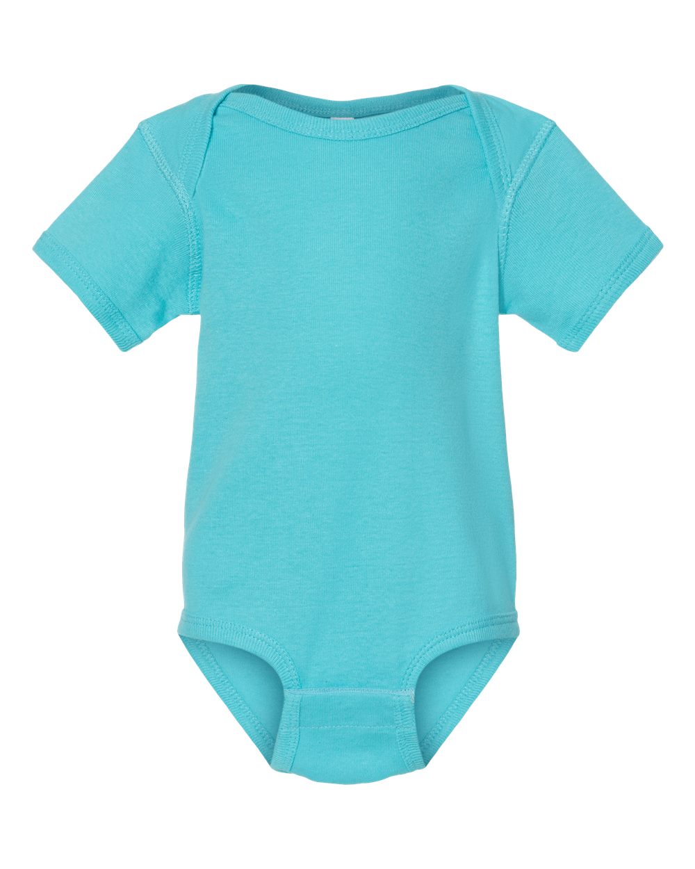 Infant Baby Rib Bodysuit - Front - B30238971 - Caribbean