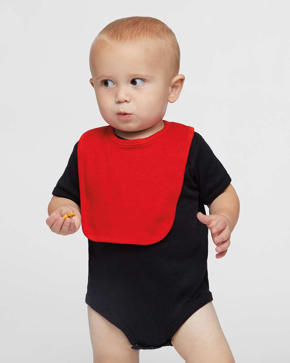 Infant Baby Rib Bodysuit - OnModelFront - B30238501 - Black