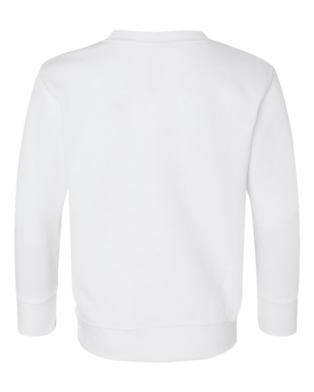 Toddler Fleece Crewneck Sweatshirt - Back - B32938003 - White