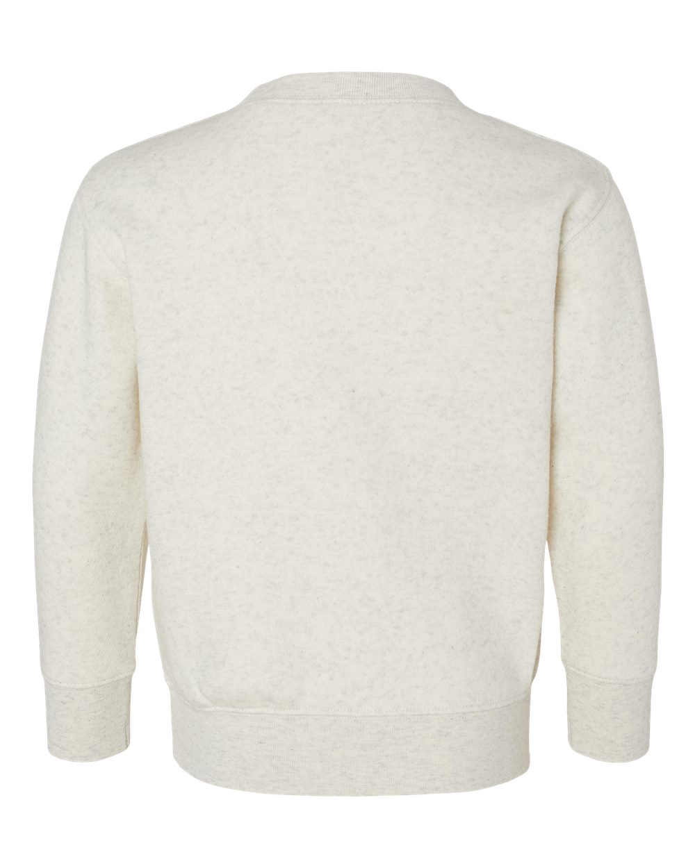 Toddler Fleece Crewneck Sweatshirt - Back - B32938243 - Natural Heather