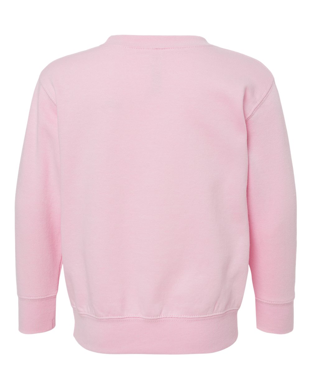 Toddler Fleece Crewneck Sweatshirt - Back - B32938303 - Pink