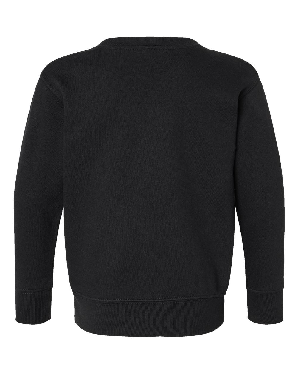 Toddler Fleece Crewneck Sweatshirt - Back - B32938503 - Black