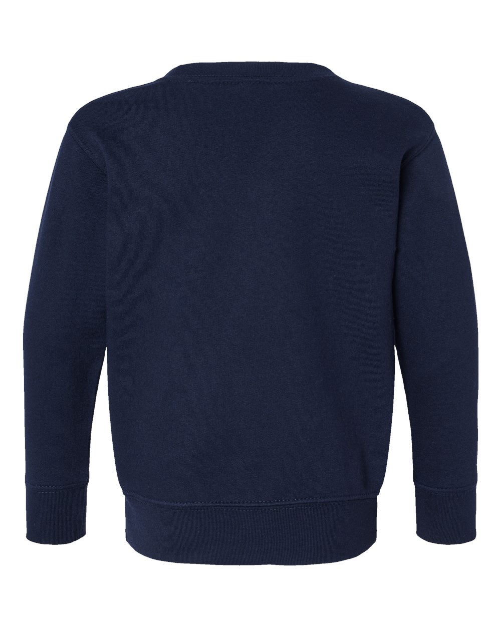 Toddler Fleece Crewneck Sweatshirt - Back - B32938653 - Navy
