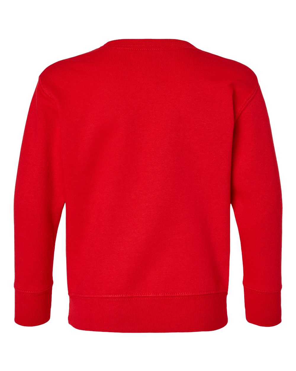 Toddler Fleece Crewneck Sweatshirt - Back - B32938703 - Red