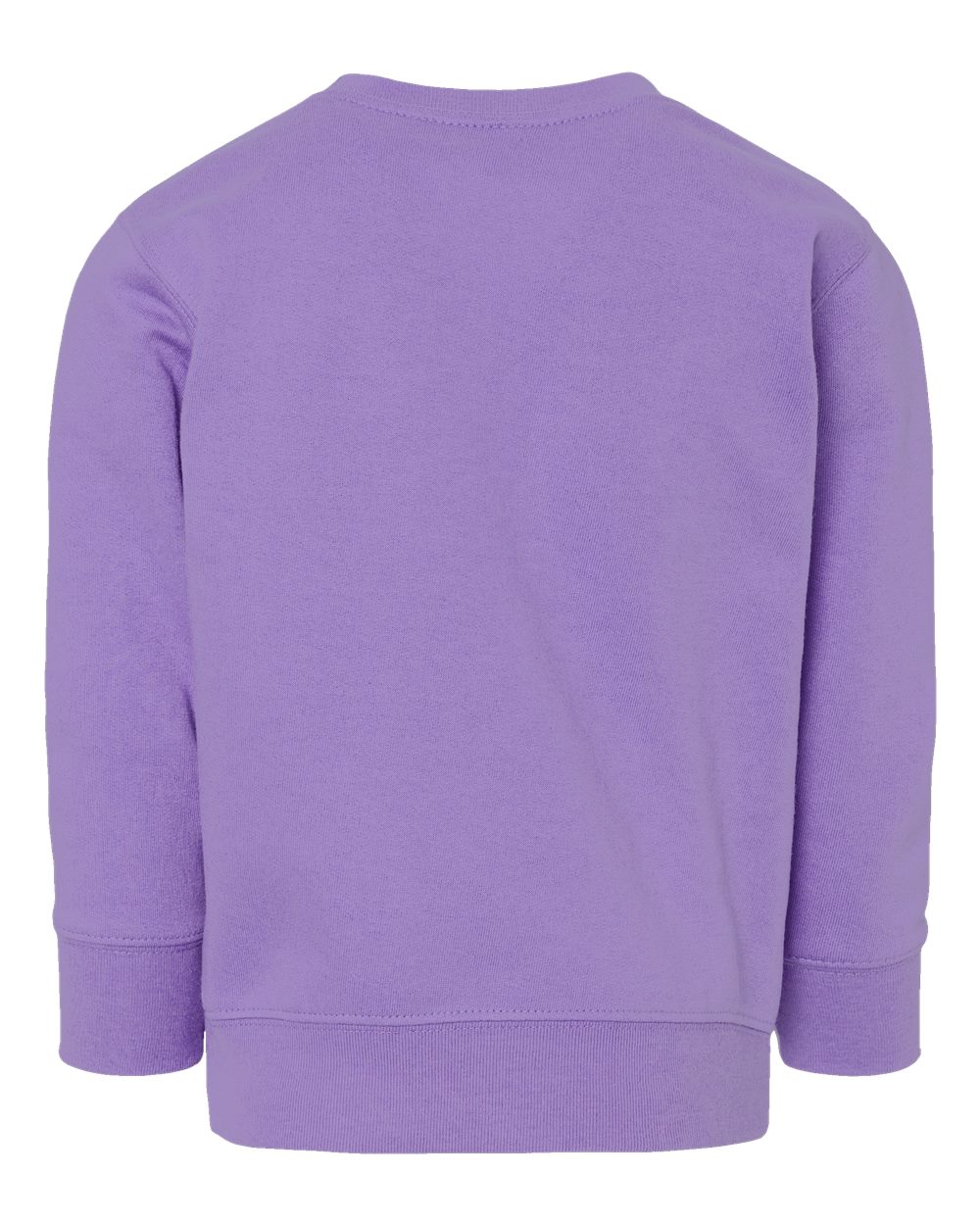 Toddler Fleece Crewneck Sweatshirt - Back - B32938803 - Lavender