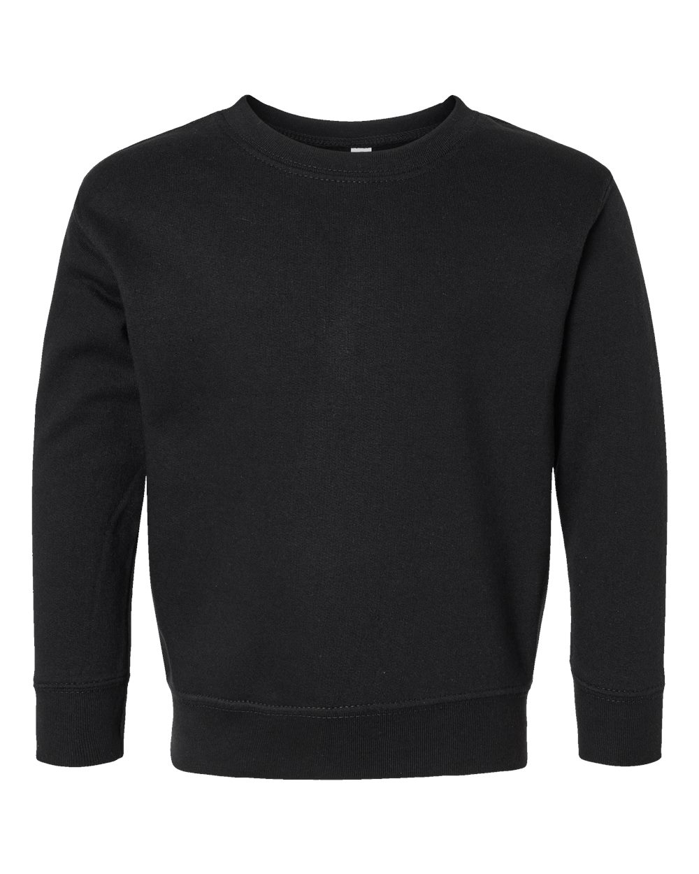 Toddler Fleece Crewneck Sweatshirt - Front - B32938503 - Black