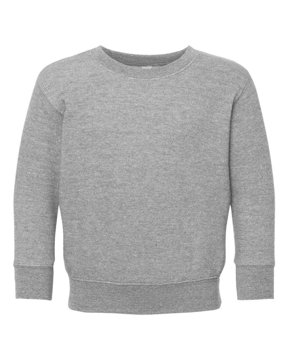 Toddler Fleece Crewneck Sweatshirt - Front - B32938583 - Heather