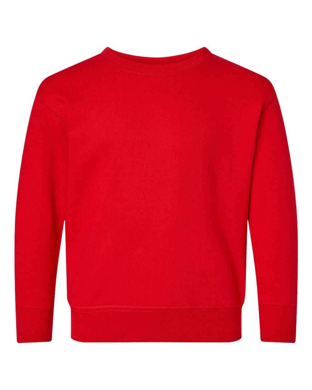 Toddler Fleece Crewneck Sweatshirt - Front - B32938703 - Red