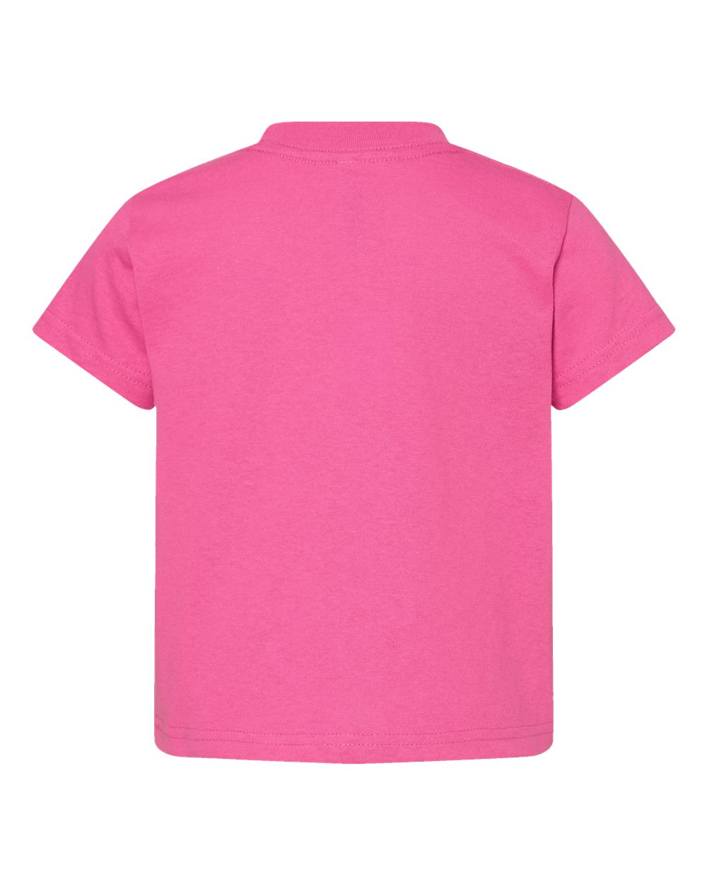 Toddler Cotton Jersey Tee - Back - B35638693 - Raspberry