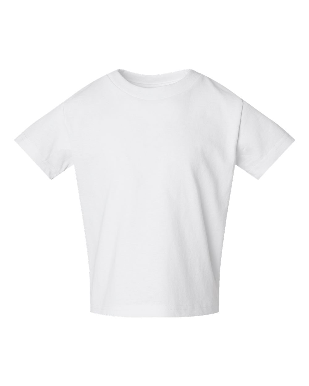 Toddler Cotton Jersey Tee - Front - B35638003 - White