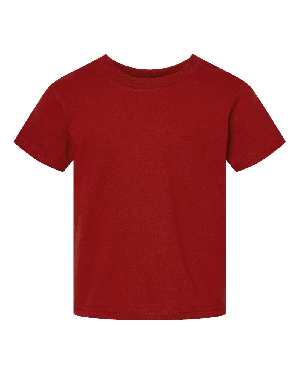 Toddler Cotton Jersey Tee - Front - B35638063 - Garnet